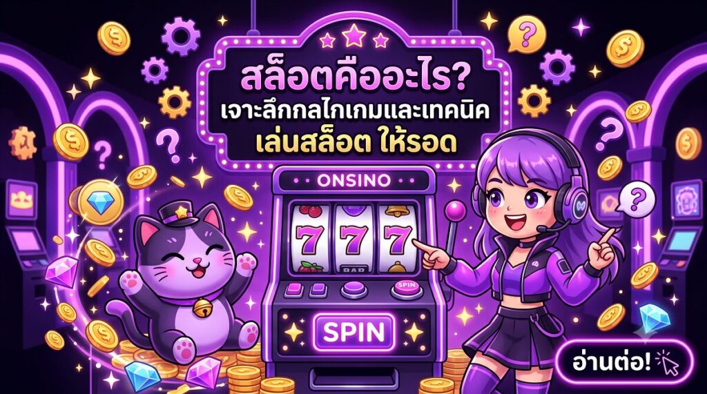 สล็อตคืออะไร เจาะลึกกลไกเกมและเทคนิค เล่นสล็อต ให้รอด