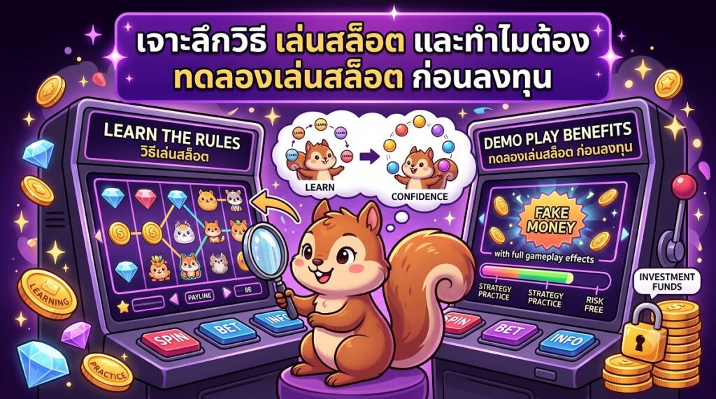 เจาะลึกวิธี เล่นสล็อต และทำไมต้อง ทดลองเล่นสล็อต ก่อนลงทุน