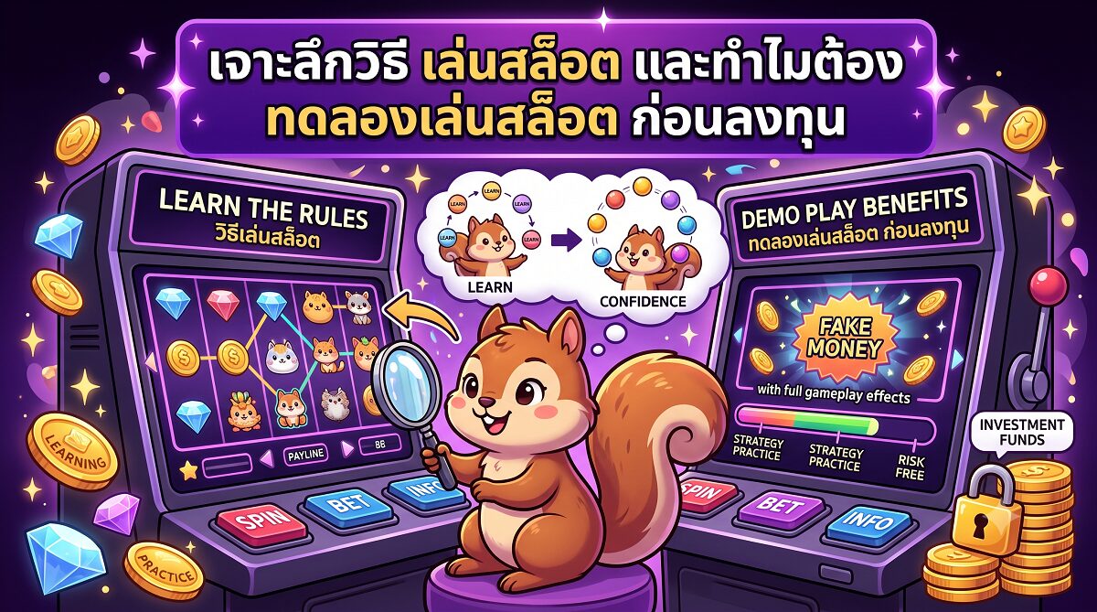 เจาะลึกวิธี เล่นสล็อต และทำไมต้อง ทดลองเล่นสล็อต ก่อนลงทุน